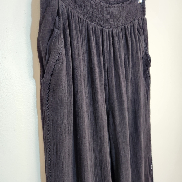 Aerie Black Wide Leg Pants Size Large NWT - Picture 3 of 12